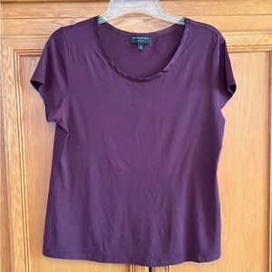 Banana Republic Rich Purple Short Sleeve Top size XL